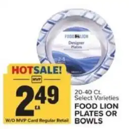 Food Lion Food Lion designer plates or bowls offer