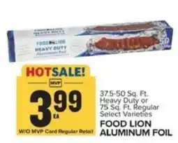 Food Lion Food Lion aluminum foil offer