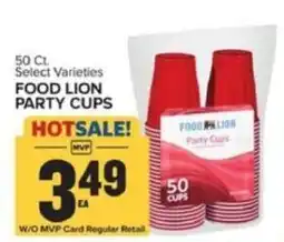 Food Lion Food Lion party cups offer