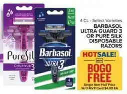 Food Lion Barbasol Ultra 3 or Pure Silk Disposable Razors offer