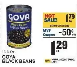 Food Lion Goya black beans offer