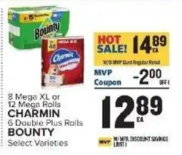 Food Lion Charmin Bounty Select Varieties offer