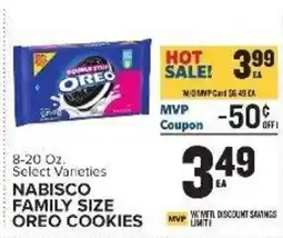 Food Lion Nabisco family size oreo cookies offer