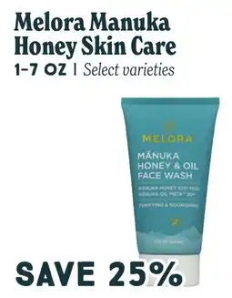 Market of Choice Melora Manuka Honey & Oil Face Wash offer