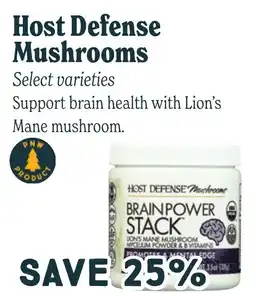 Market of Choice Host Defense Mushrooms Brain Power Stack offer