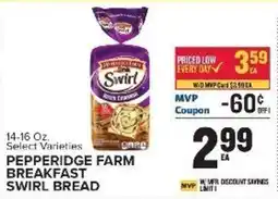 Food Lion Pepperidge Farm Breakfast Swirl Bread offer