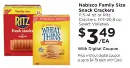 Kroger Nabisco family size snack crackers offer
