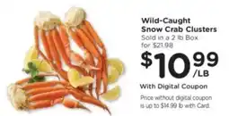 Kroger Wild-Caught Snow Crab Clusters offer