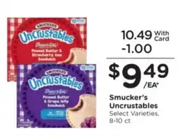Kroger Smucker's Uncrustables offer