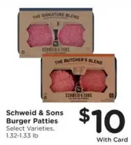 Kroger Schweid & Sons Burger Patties offer
