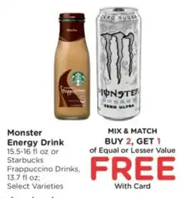 Kroger Monster Energy Drink offer