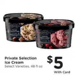 Kroger Private Selection Ice Cream offer
