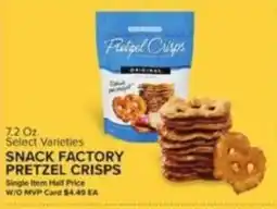 Food Lion Snack Factory Pretzel Crisps offer