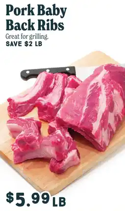 Market of Choice Pork Baby Back Ribs offer