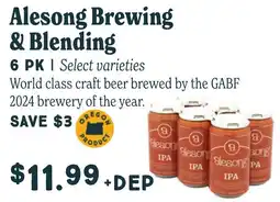 Market of Choice Alesong Brewing & Blending offer
