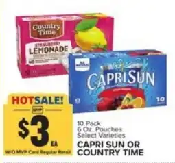 Food Lion Capri Sun or Country Time offer