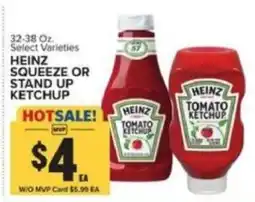 Food Lion Heinz squeeze or stand up ketchup offer