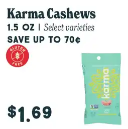 Market of Choice Karma Cashews offer