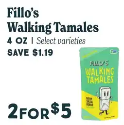 Market of Choice Fillo's Walking Tamales offer
