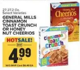 Food Lion General Mills Cinnamon Toast Crunch or Honey Nut Cheerios offer