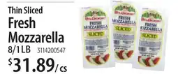 Restaurant Depot Thin Sliced Fresh Mozzarella offer