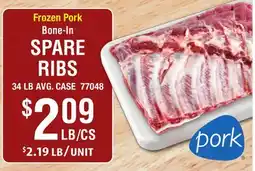 Restaurant Depot Frozen Pork Bone-In SPARE RIBS offer