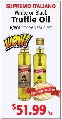 Restaurant Depot SUPREMO ITALIANO White or Black Truffle Oil offer