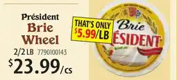 Restaurant Depot Président Brie Wheel offer