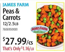 Restaurant Depot JAMES FARM Peas & Carrots offer