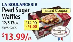 Restaurant Depot LA BOULANGERIE Pearl Sugar Waffles offer