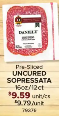 Restaurant Depot Pre-Sliced UNCURED SOPRESSATA offer