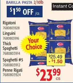 Restaurant Depot BARILLA PASTA offer
