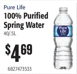 Restaurant Depot Pure Life 100% Purified Spring Water offer