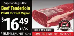 Restaurant Depot Beef Tenderloin offer