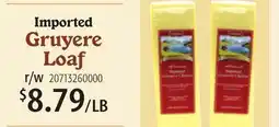 Restaurant Depot Imported Gruyere Loaf offer