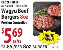 Restaurant Depot Wagyu Beef Burgers offer