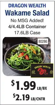 Restaurant Depot DRAGON WEALTH Wakame Salad offer