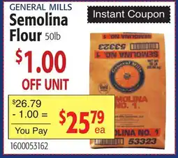 Restaurant Depot Semolina Flour offer