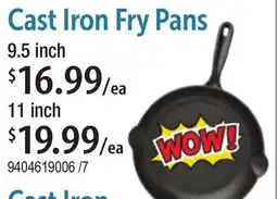 Restaurant Depot Cast Iron Fry Pans offer