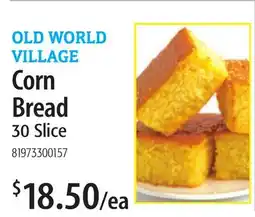 Restaurant Depot OLD WORLD VILLAGE Corn Bread offer