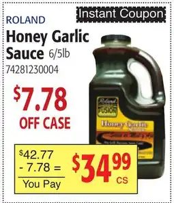 Restaurant Depot ROLAND Honey Garlic Sauce offer