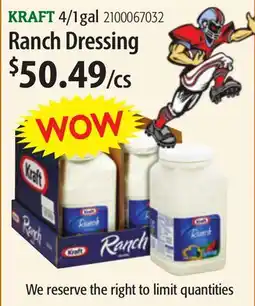 Restaurant Depot KRAFT Ranch Dressing offer