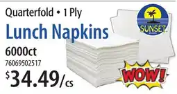 Restaurant Depot Lunch Napkins offer