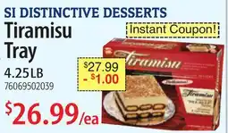 Restaurant Depot SI DISTINCTIVE DESSERTS Tiramisu Tray offer