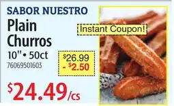 Restaurant Depot SABOR NUESTRO Plain Churros offer