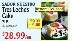 Restaurant Depot Tres Leches Cake offer