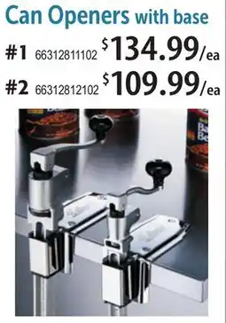 Restaurant Depot Can Openers with base offer