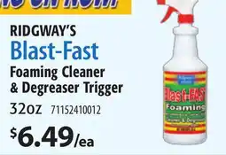 Restaurant Depot RIDGWAY'S Blast-Fast Foaming Cleaner & Degreaser Trigger offer