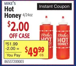 Restaurant Depot MIKE'S Hot Honey offer