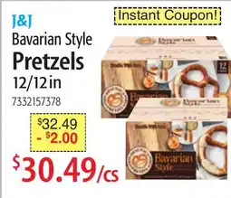 Restaurant Depot J&J Bavarian Style Pretzels offer